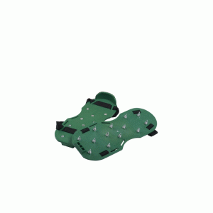 Spijkerzolen 4cm groen scherp