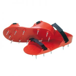 Spijkerzolen rood scherp klittenbandsluiting
