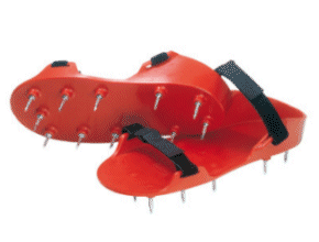 Spijkerzolen rood 3cm scherp met klittenbandsluiting